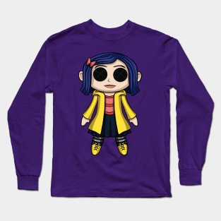 Coraline Doll Chibi Long Sleeve T-Shirt